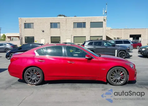 2017 Infiniti Q50 Red Sport 400 из США, поврежденный, VIN JN1FV7AP9HM850474